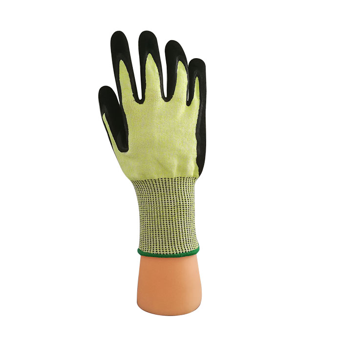 6006YBN Yellow Color En388 EN420 Cut Resistant Glove