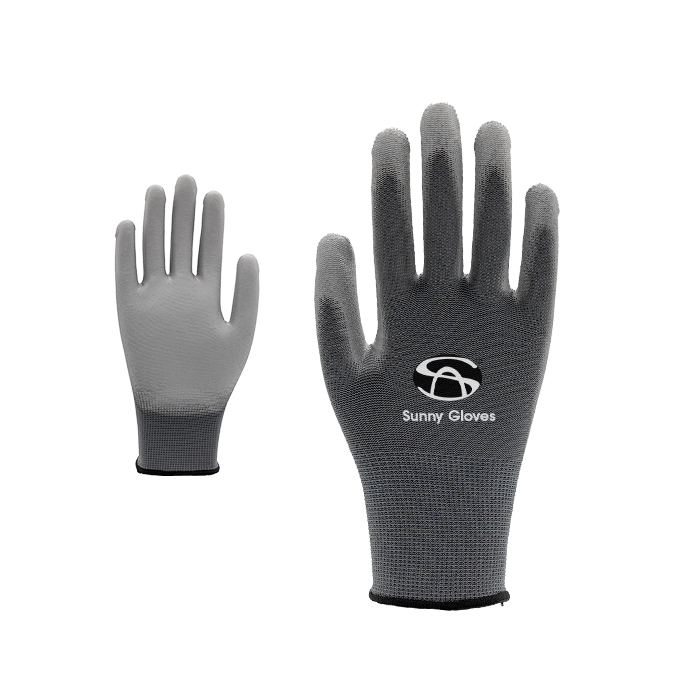 Dark Grey Pu Glove